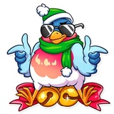 Chris the Bullfinch WhatsApp Sticker #15