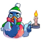 Chris the Bullfinch WhatsApp Sticker #17