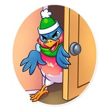 Chris the Bullfinch WhatsApp Sticker #20