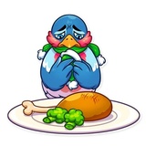 Chris the Bullfinch WhatsApp Sticker #21