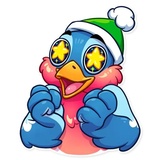 Chris the Bullfinch WhatsApp Sticker #23