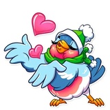 Chris the Bullfinch WhatsApp Sticker #3