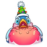 Chris the Bullfinch WhatsApp Sticker #4