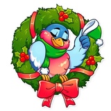 Chris the Bullfinch WhatsApp Sticker #5