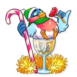 Chris the Bullfinch WhatsApp Sticker #6