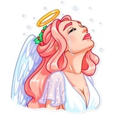Christmas Angel WhatsApp Sticker #12