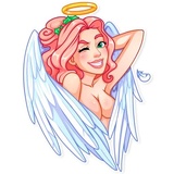 Christmas Angel WhatsApp Sticker #14