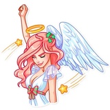 Christmas Angel WhatsApp Sticker #15