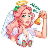Christmas Angel WhatsApp Sticker #16