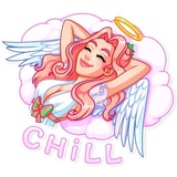 Christmas Angel WhatsApp Sticker #18