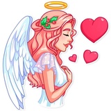 Christmas Angel WhatsApp Sticker #19