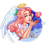 Christmas Angel WhatsApp Sticker #2