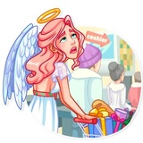 Christmas Angel WhatsApp Sticker #20