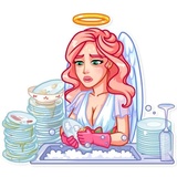 Christmas Angel WhatsApp Sticker #21