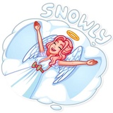 Christmas Angel WhatsApp Sticker #23