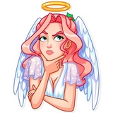 Christmas Angel WhatsApp Sticker #24