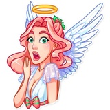 Christmas Angel WhatsApp Sticker #4