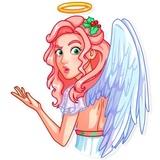 Christmas Angel WhatsApp Sticker #6