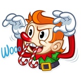Christmas Elf WhatsApp Sticker #11