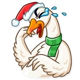 Christmas Goose WhatsApp Sticker pack