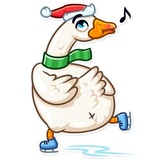 Christmas Goose WhatsApp Sticker #10