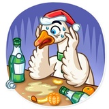 Christmas Goose WhatsApp Sticker #13
