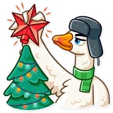 Christmas Goose WhatsApp Sticker #14