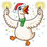 Christmas Goose WhatsApp Sticker #22