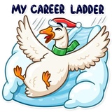 Christmas Goose WhatsApp Sticker #23