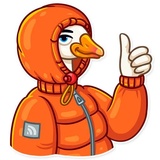 Christmas Goose WhatsApp Sticker #3