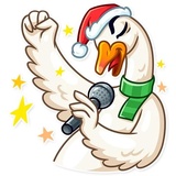 Christmas Goose WhatsApp Sticker #7