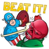 60's Captain America WhatsApp Sticker #11
