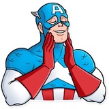 60's Captain America WhatsApp Sticker #13