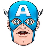 60's Captain America WhatsApp Sticker #15