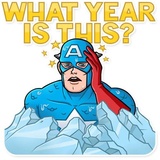 60's Captain America WhatsApp Sticker #16