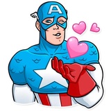 60's Captain America WhatsApp Sticker #2