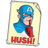 60's Captain America WhatsApp Sticker #22