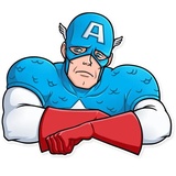 60's Captain America WhatsApp Sticker #25