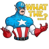 60's Captain America WhatsApp Sticker #26
