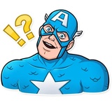 60's Captain America WhatsApp Sticker #27