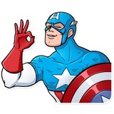 60's Captain America WhatsApp Sticker #28