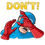 60's Captain America WhatsApp Sticker #29