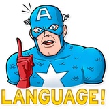 60's Captain America WhatsApp Sticker #7