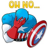 60's Captain America WhatsApp Sticker #8