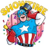 60's Captain America WhatsApp Sticker #9