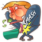 Clinton vs. Trump WhatsApp Sticker #20