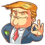 Clinton vs. Trump WhatsApp Sticker #22