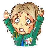 Clinton vs. Trump WhatsApp Sticker #25