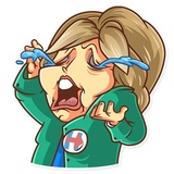 Clinton vs. Trump WhatsApp Sticker #27