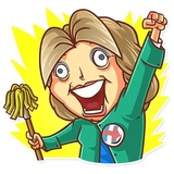 Clinton vs. Trump WhatsApp Sticker #29